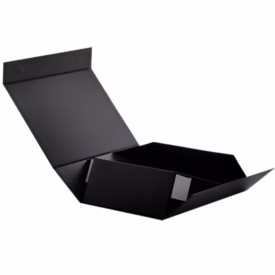 Boîte de papier pliable Boîte d'emballage cadeau à rabat magnétique en carton dur écologique