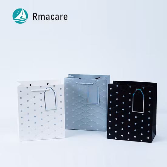 Sac cadeau en papier personnalisé Hot Sale avec noeud
