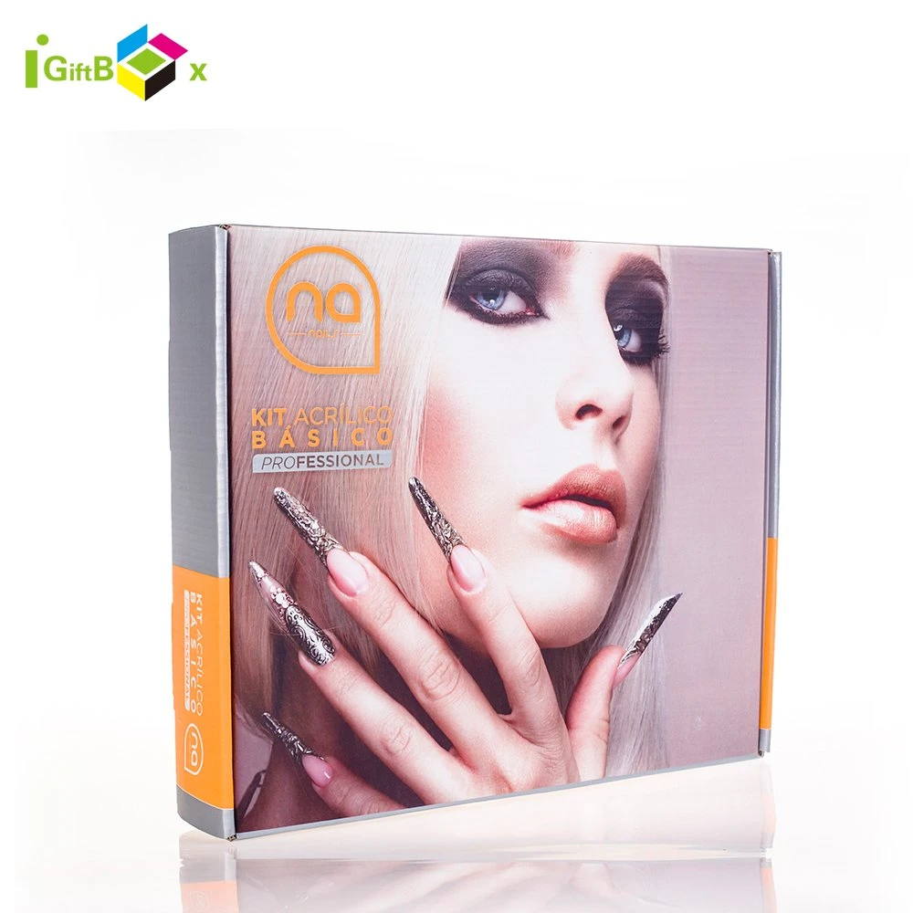 Custom Press on False Nail Polish Paper Packing Gift Box Packaging Nail Box