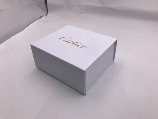Boîte d'emballage en carton de qualité supérieure magnétique pliable holographique avec logo personnalisé