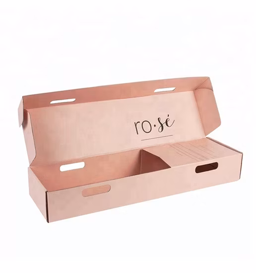 Carton de conception personnalisée Emballage en carton ondulé magnétique Expédition Mailer Boîte-cadeau en papier pliante pour vêtements ou chaussures