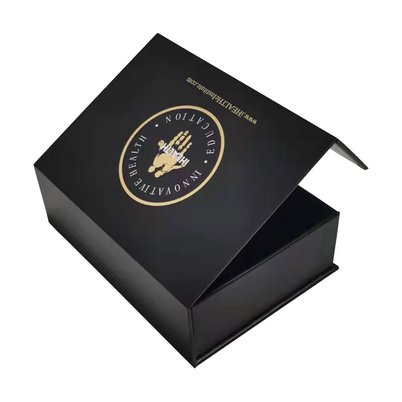 Boîte-cadeau UV de jet d'impression de couleur de double face de luxe emballage boîte-cadeau pliante boîte-cadeau magnétique